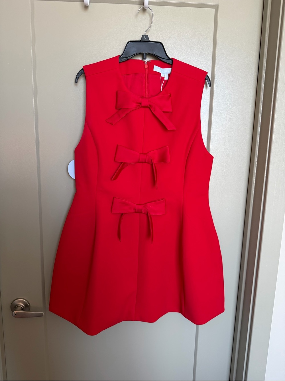 Hill House Home Red Sleeveless Bow-Front Dress Blythe Bow Dress